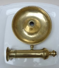 Brass ejector chamberstick 19th century