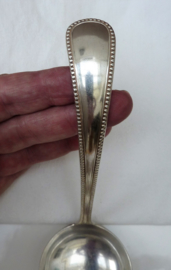 Silver plated ladle Perle Pearl Beaded Edge