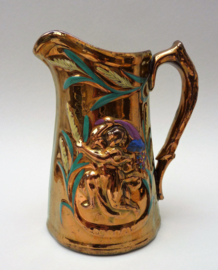 Antique English goldstone earthenware jug