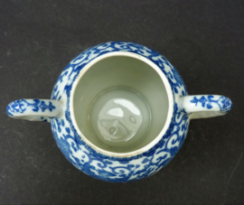 Japanse blauw witte Phoenix ware porseleinen suikerpot met deksel