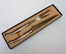 Laguiole stainless steel meat carving set