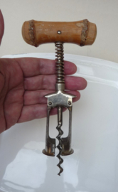 Antique Columbus split frame corkscrew