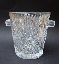 Lead crystal buzz cut bar set ice bucket whisky water pitcher 