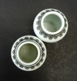 A pair of Chinese Jingdezhen PROC porcelain miniature ginger jars