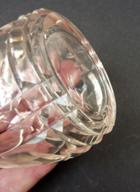 Antique American Brilliant Period cut glass lidded condiment jar