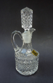 Anna hutte sixties lead crystal decanter cruet with diamond cut pattern