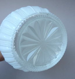Witte persglazen flesvaas
