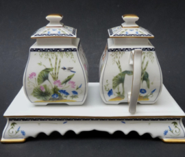 Franklin Mint Birds and Flowers Japans roomstel