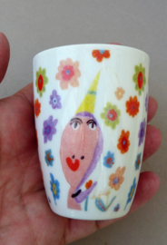 Beautiful People Art from the Heart espresso kop en schotel Hennie Flik