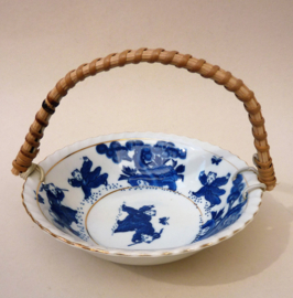 Japans blauw wit porseleinen Karako bonbonschaaltje