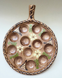 Elzas Hausswirth Soufflenheim faience escargots ovenschaal 12 gaats