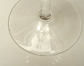 Leerdam Rubato Mid Century geslepen kristallen wijnglazen