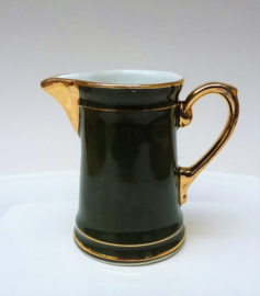 SPM Walkure bistroware porcelain green and gold milk jug