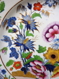 Hicks and Meigh Brittanica Dresden China transferware bord