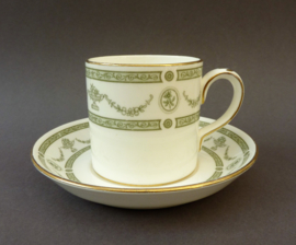 Crown Staffordshire Apollo coffee cup with saucer