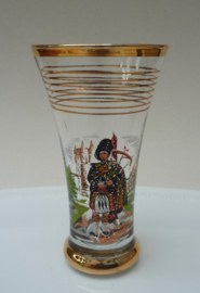 Mid Century Schots Whisky tasting glas Doedelzak speler