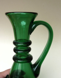 Empoli Verde green glass decanters 1960s