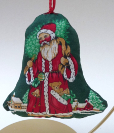 Stoffen kerstklokje jaren 60