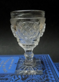 Irish or English square base rummer early 19th century