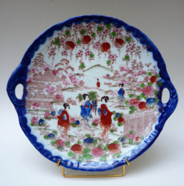 Geishaware porcelain handled cake plate