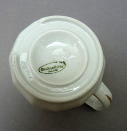 Apilco white and gold bistroware porcelain creamer 