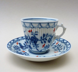 Rauenstein Blue Bird cup with saucer 19th century