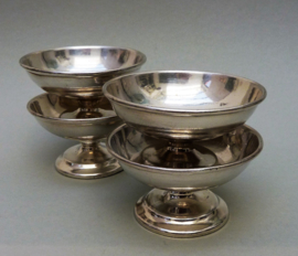 Antique Dutch silver plated ice cream bowls