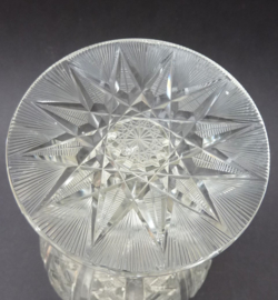 ABP cut crystal footed decanter 19th century