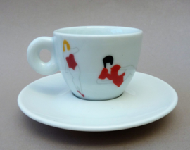 Illy Art Collection 1999 Marco Lodola Tazzine Ballerine espresso cup with saucer  nr 3