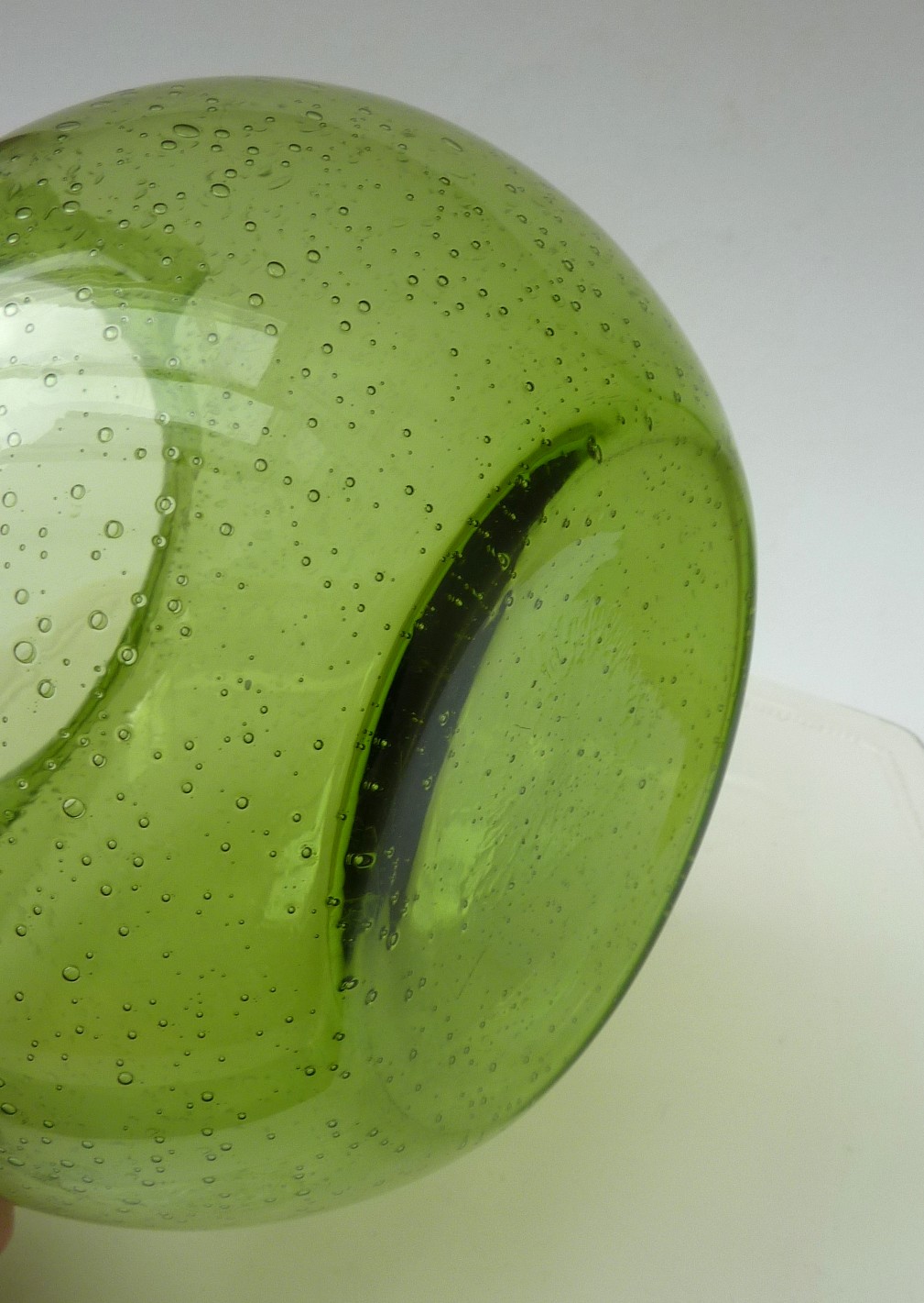 Bubbeltjesglas waterkan limoengroen