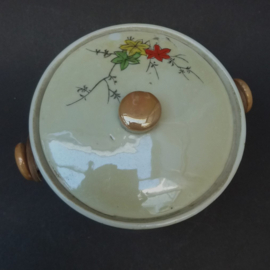 Japanse Art Deco lusterware porseleinen koekjespot