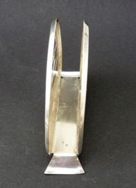 Mid Century Modern silver plated napkin holder