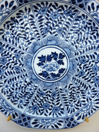 Mosa achtkantig Kangxi stijl chinoiserie bord decor peterselie