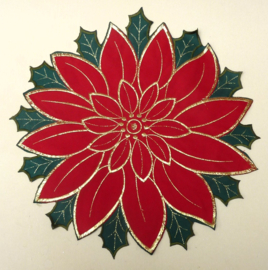 Kerstster onderlegger Kersttafeldecoratie textiel