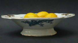 Baker & Co Fenton creamware pedestal centrepiece bowl Dragon ca 1850