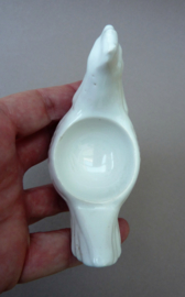 Een paar antieke Franse faience Kip eierdoppen