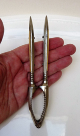 Antique stainless steel and bone nutcracker