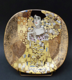 Lilien Porzellan Gustav Klimt Portrait der Adele Bloch Bauer wall plate 