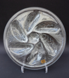 Arcoroc France vintage glass oysterplate
