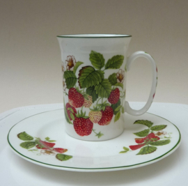 Roy Kirkham Fruit Garden Strawberry mok met schotel