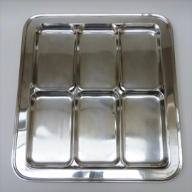 Dutch silver plated Art Deco appetizer tray and dishes