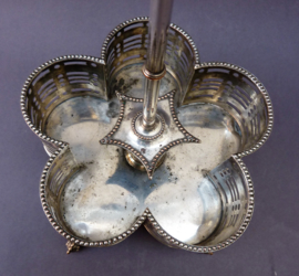 Silver plated holder for cruet set 19th century