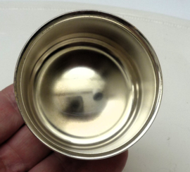 Maestri Italy glass and silver plated coctail shaker 1950s