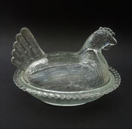 Indiana Glass transparante Hen on Nest