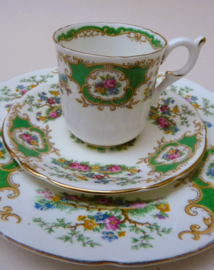 Coalport Broadway Green dejeuner set