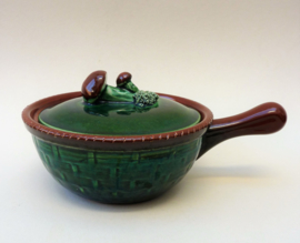 Tellurite handled mushroom tureen model 1139