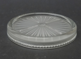 Verlys Art Deco persglazen onderzetter voor fles of karaf