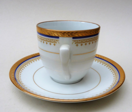 Bleu de France Josephine de Beauharnais porcelain cup with saucer