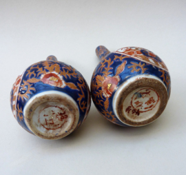 Vintage Imari porseleinen fles vaasjes