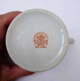 Chinese Rose Mandarin porcelain lidded mug 1960